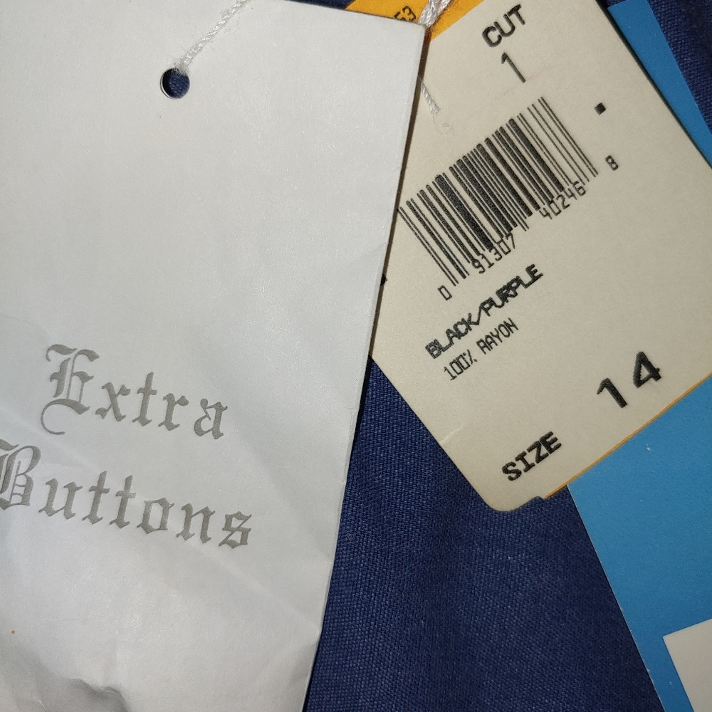 NEW Vtg. Leslie Fay Collections Dress Size 14 Mult colored -478 - Picture 5 of 11